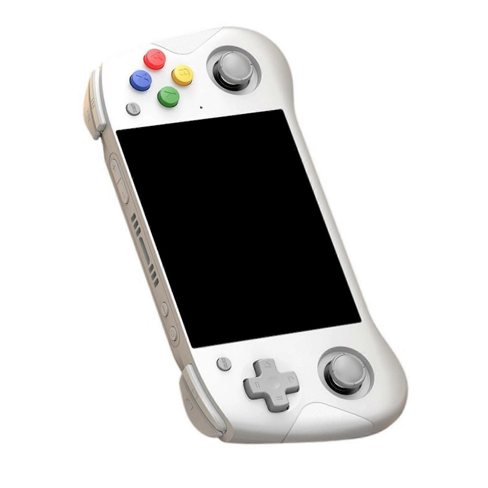 Handheld Gaming Device 2.0GHz Processor Dimming Screen Gaming Consoles with Detachable Protective Shell for Kid Adult  White