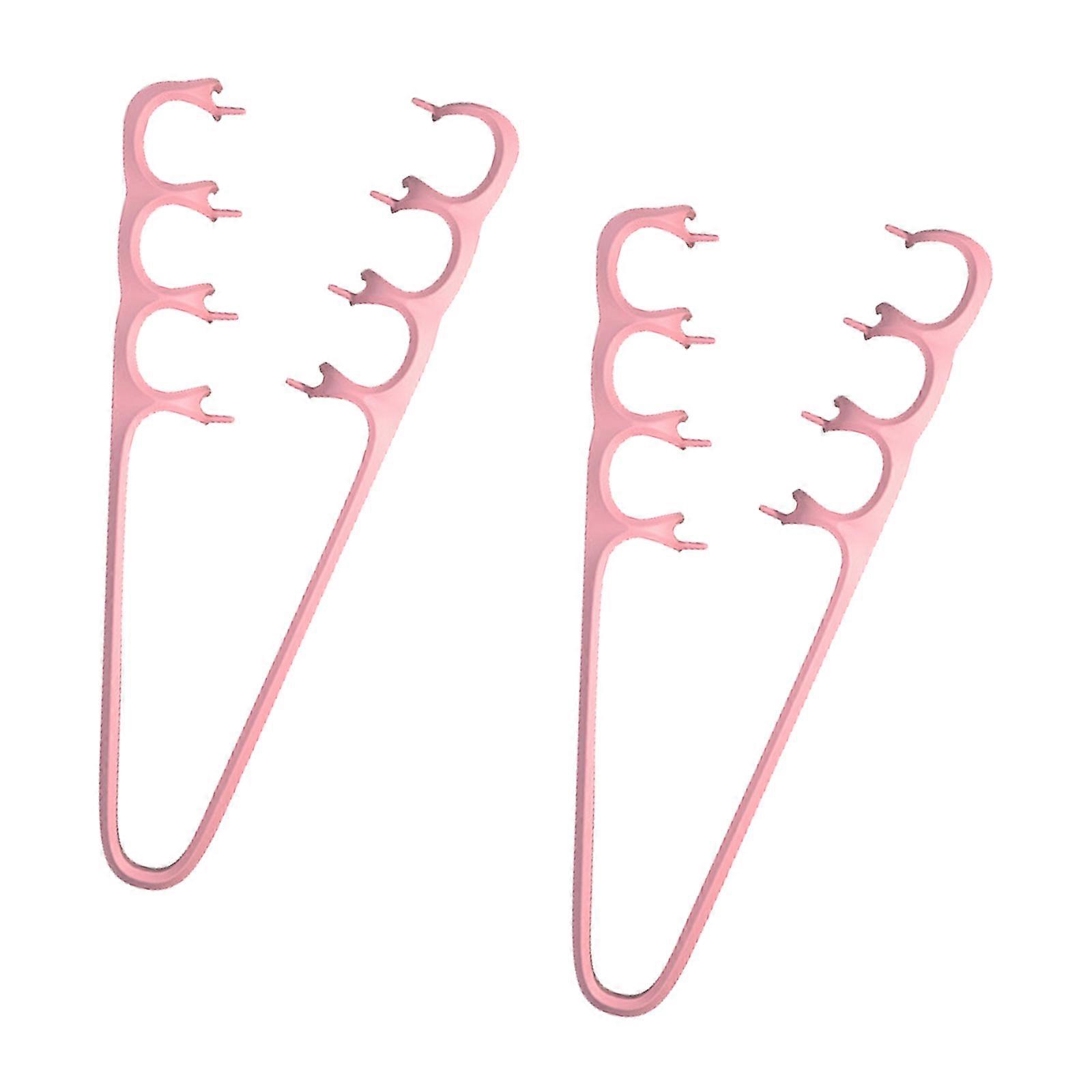 2 Combs Pack Multi Layer Bristles Design Boosts Hair Thickness Blends Regrowth Lines Shatterproof ABS Materials Pocket Friendly Styling Solution  Pink