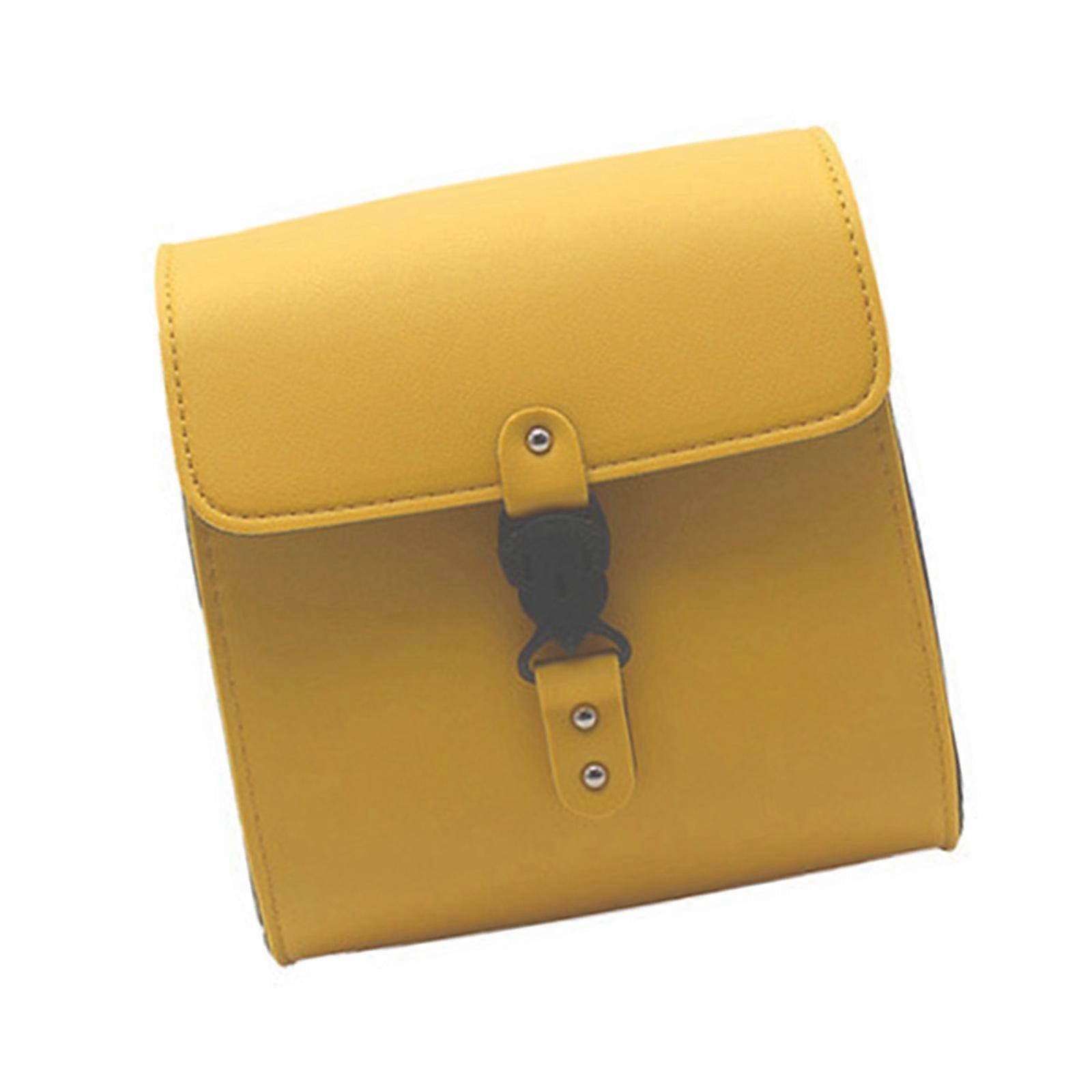 Motorcycle Gear PU Leather Construction Weatherproof Design Secure Attachment Functional Storage Multicolor