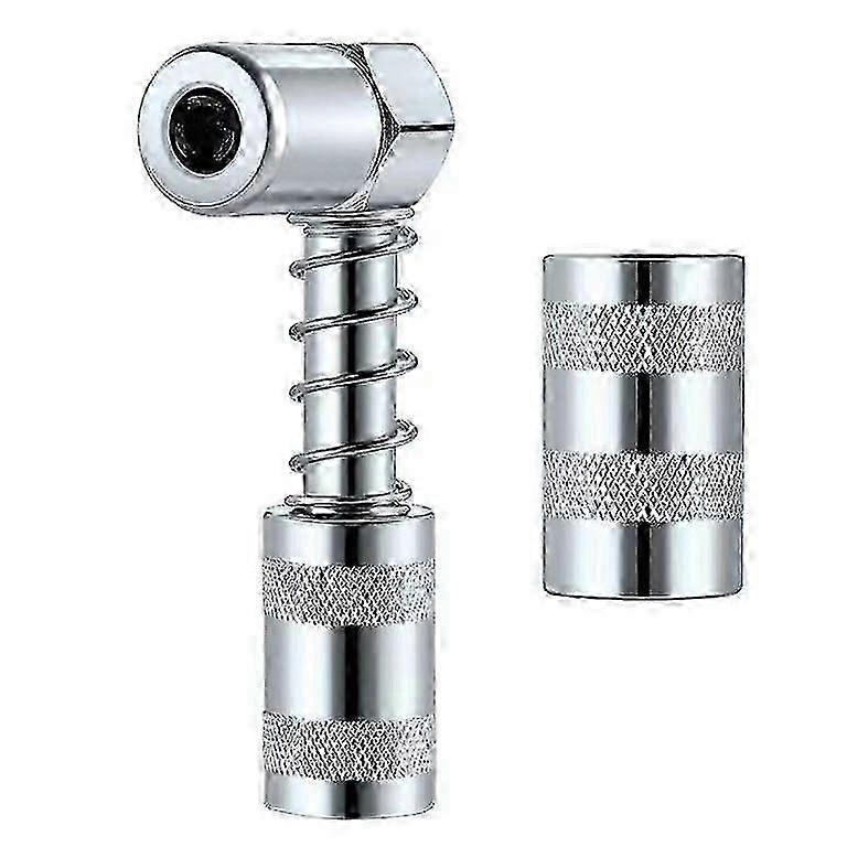 Adapter for Grease Gun - 90 Degree Nozzle with Sleeve for Tool Accessory Connection