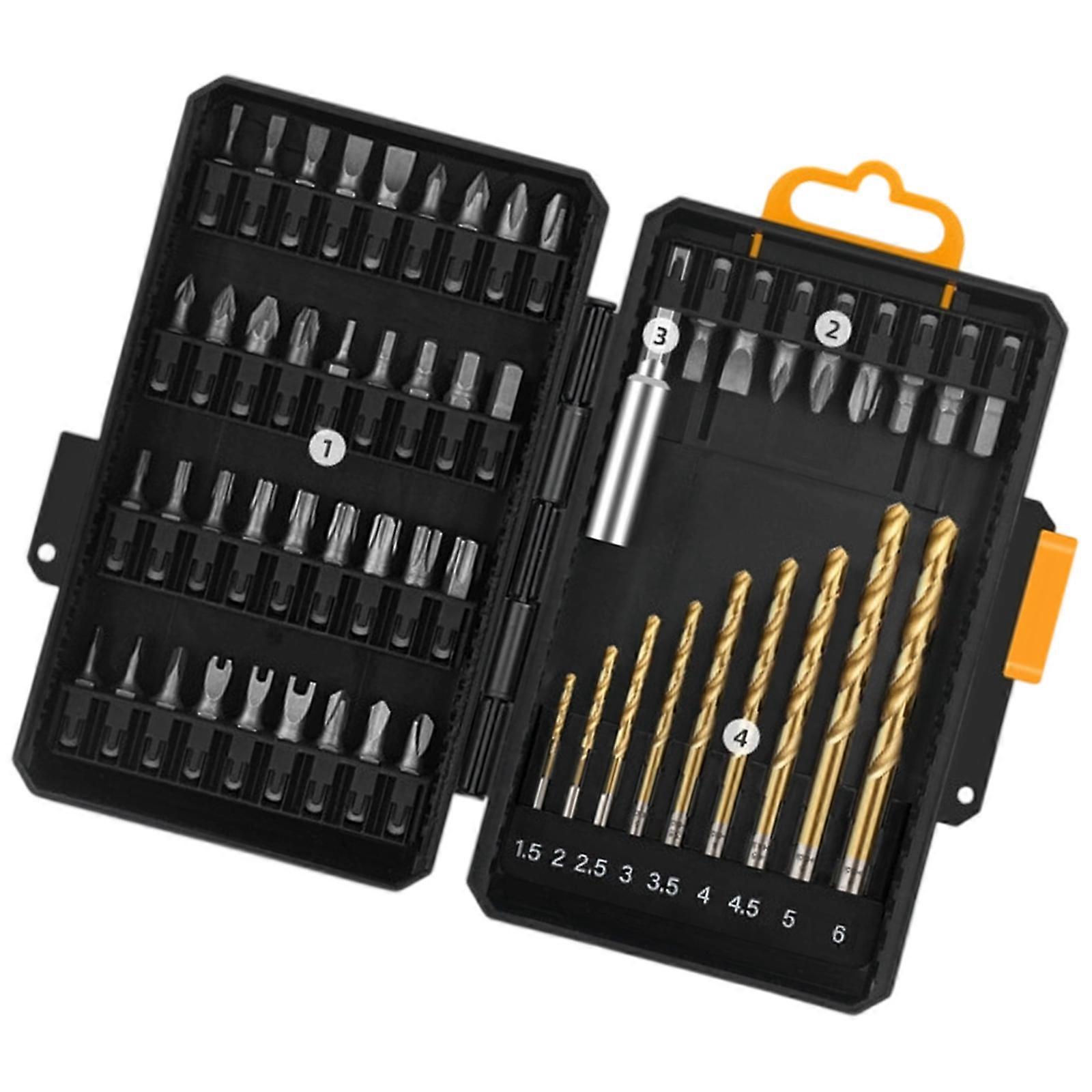 Weather Resistant Precise Hexagonal Screwdriver Bits Tool Steel Construction Interchangeable Heads for Home and Auto Multicolor