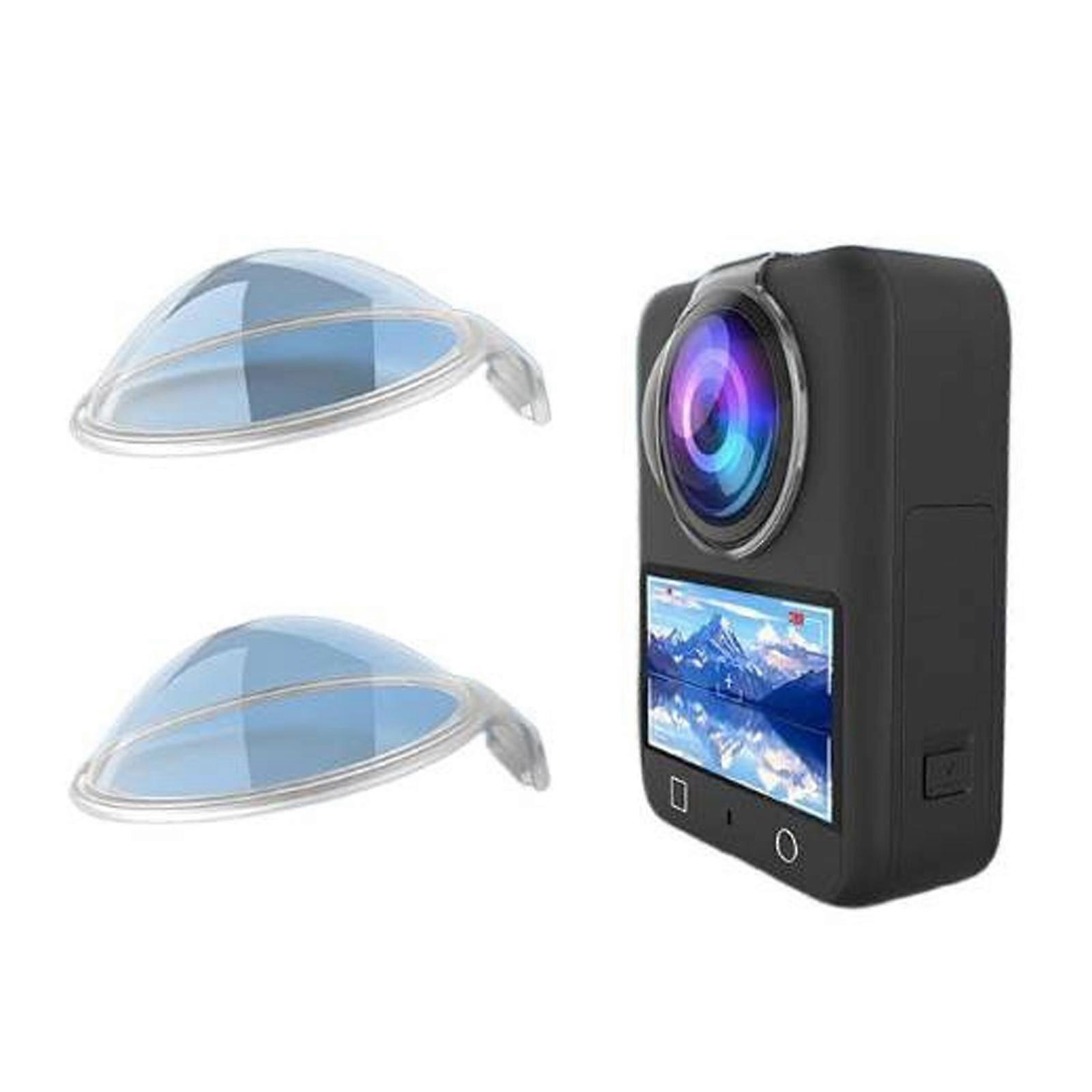 Lightweight Scratchproof Lens Guards Shockproof Shield for 360 Recording Devices High Light Transmittance PC Material 2x Multicolor