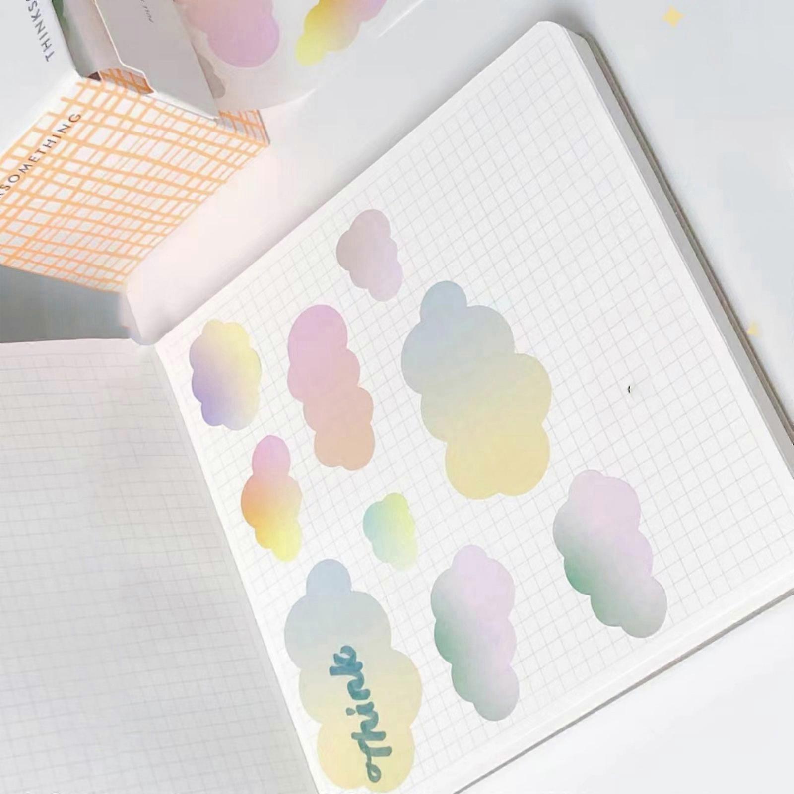 Pull Out Note Paper 100 Sheets Sticky Notes Memo Pad Notepads for Writing Note Taking Reminder on Fridges Calender Multicolor