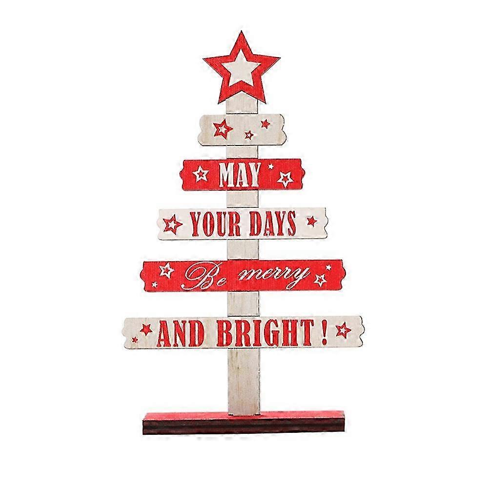 Scandinavian Wooden Christmas Tree for Table Centerpiece