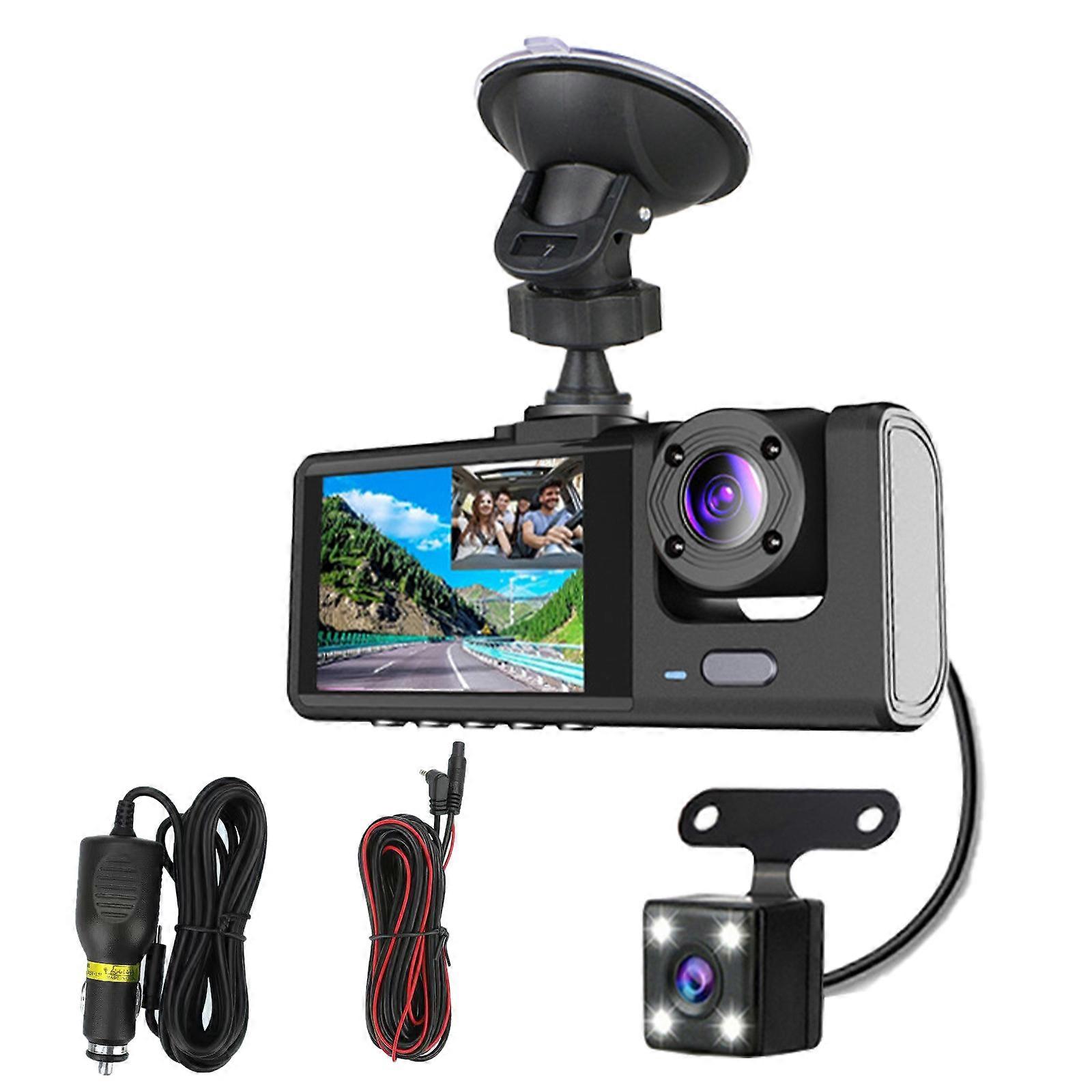 Dashing Camera Front and Rear Car Driving Recorders 1080P Dashboard Camera Backup Camera Parking Monitoring for Car Multicolor