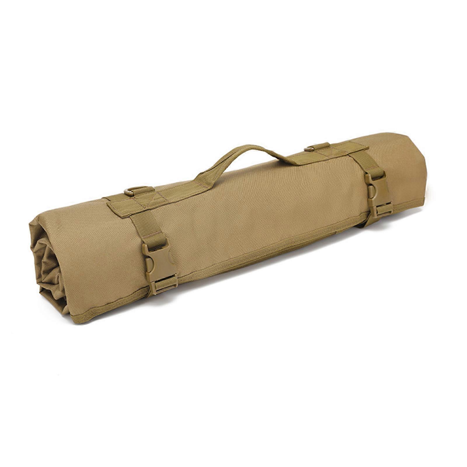 Tactically Shooting Pad Portable Rolls Up Shooting Training Mat Picnics Blanket Camping Picnics Pad Easy to Use  Khaki