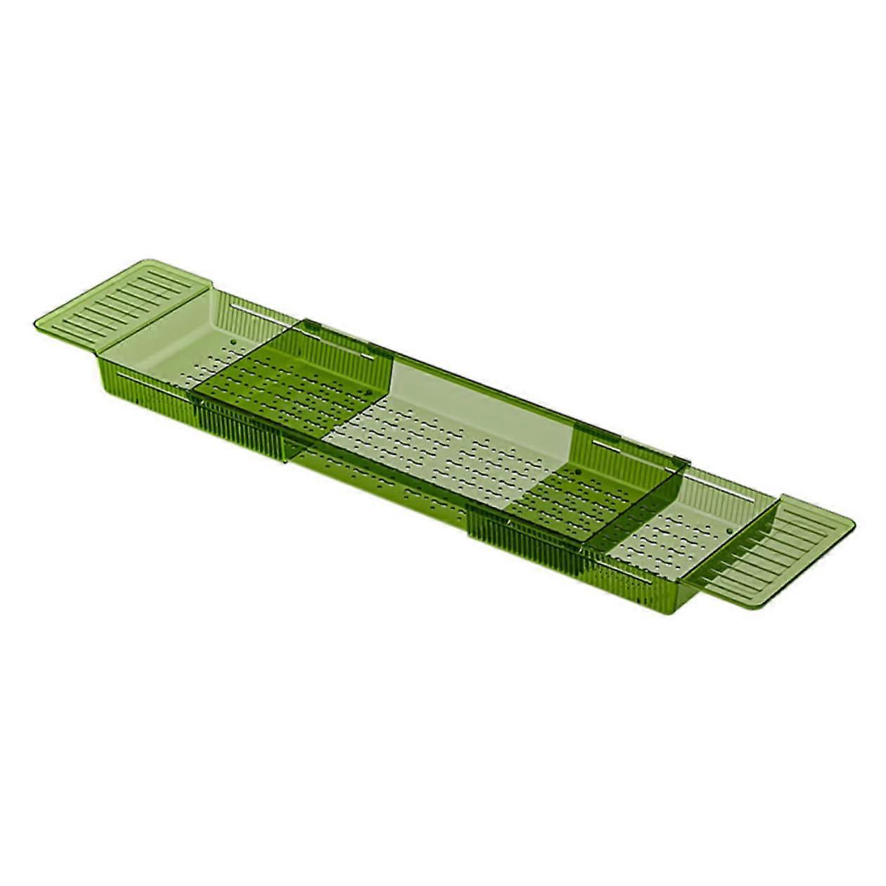 Adjustable Bathtub Tray with Expandable AntiSlip Design for Holding Tablet Phone Books Towels