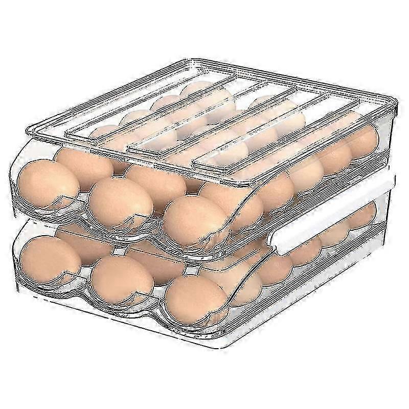 Large Capacity Refrigerator Egg Rack - 36 Egg Crisp Boxes