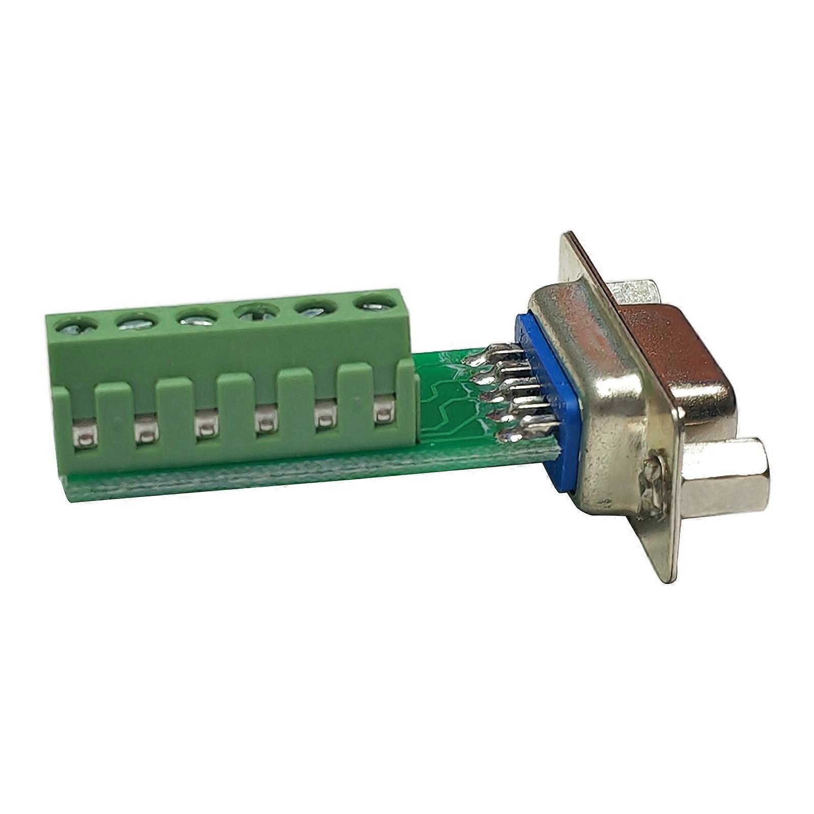 1PC DB9 Connector RS232 Male Female D-SUB 9 Pin Plug RS485 Breakout Terminals Solderless COM Connectors Multicolor