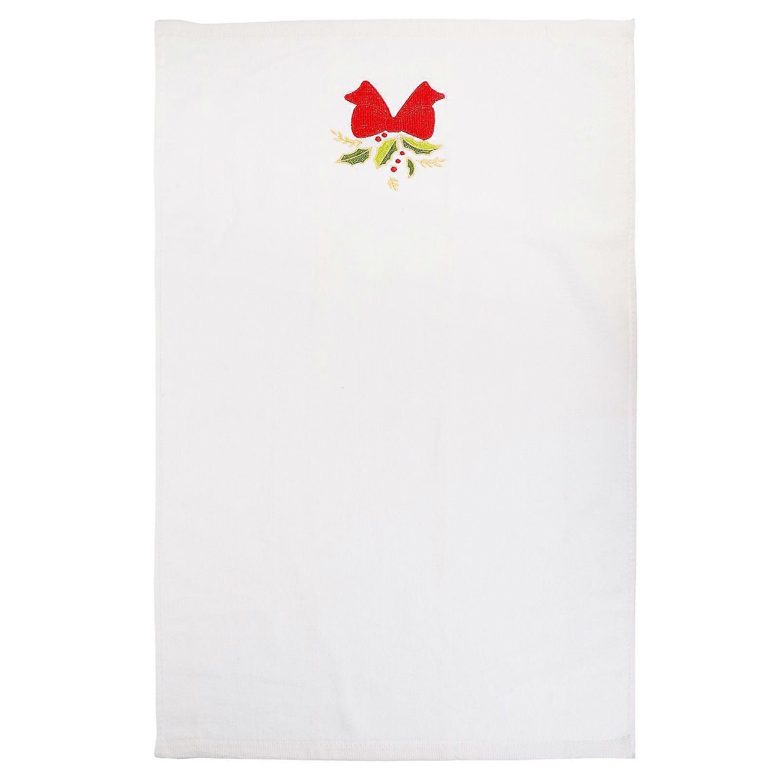 منشفة الوجه المطرزة لعيد الميلاد منشفة تنظيف الوجه رائعة هدية عيد الميلاد الإبداعية للمنزل (نمط عقدة القوس)