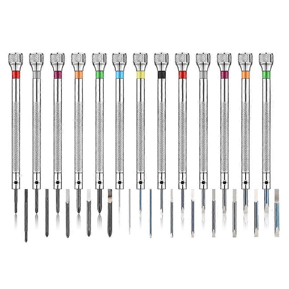 13PCS Professional Screwdriver Set, Micro-Precision Screwdriver Kit 0.6-2.0mm, 13 Extra Replace Bla