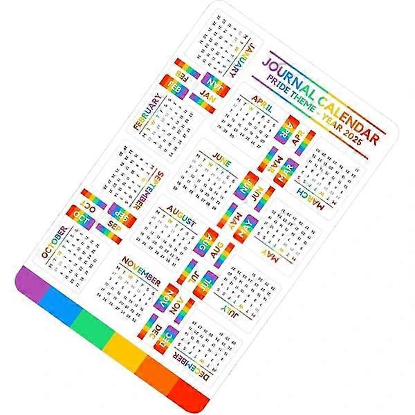 Notebook Calendar Labels Stickers, Monthly Labels Notebook Decals | Handwritten