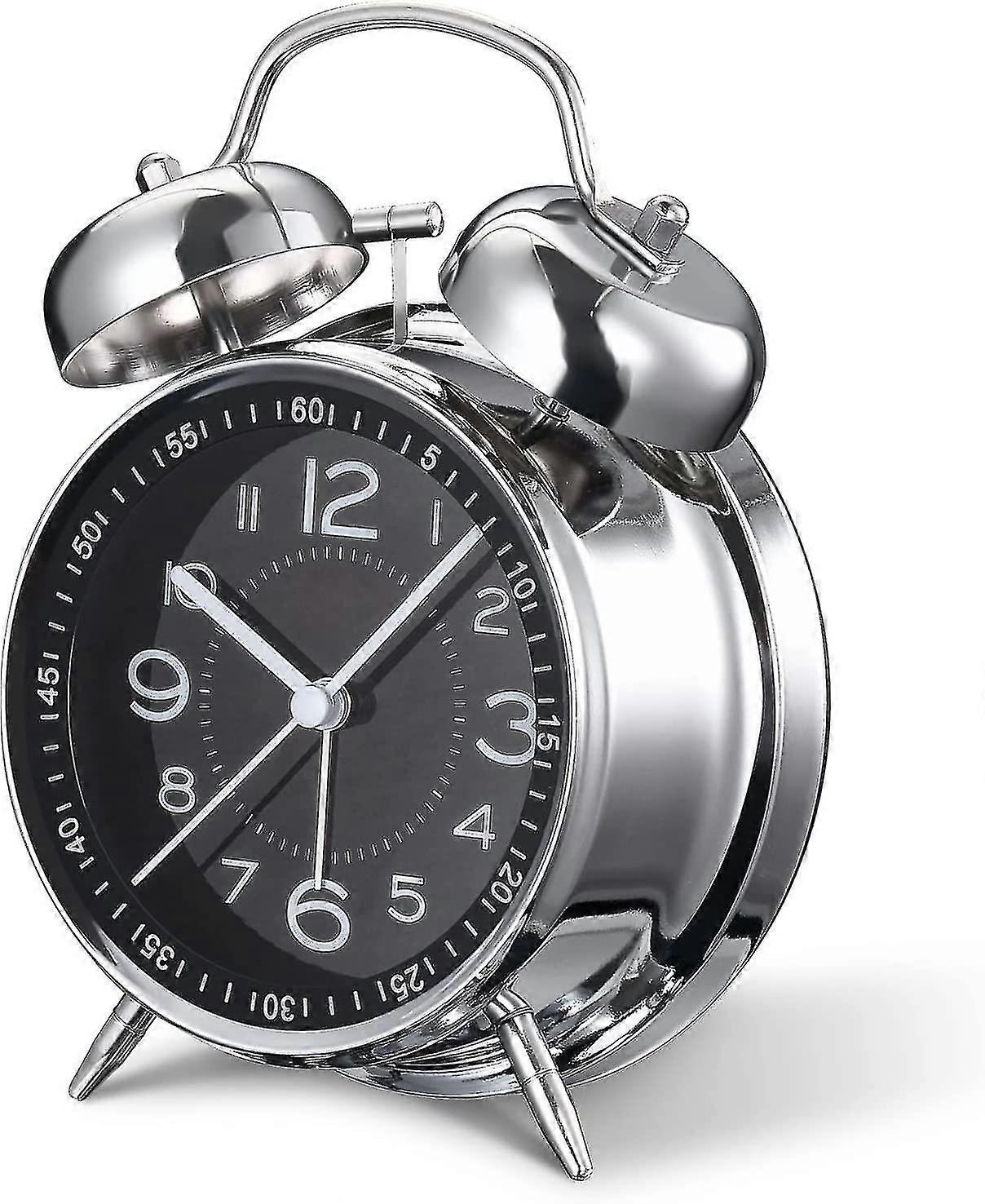 Alarm clock with backlight for heavy sleepers adults and silent operation