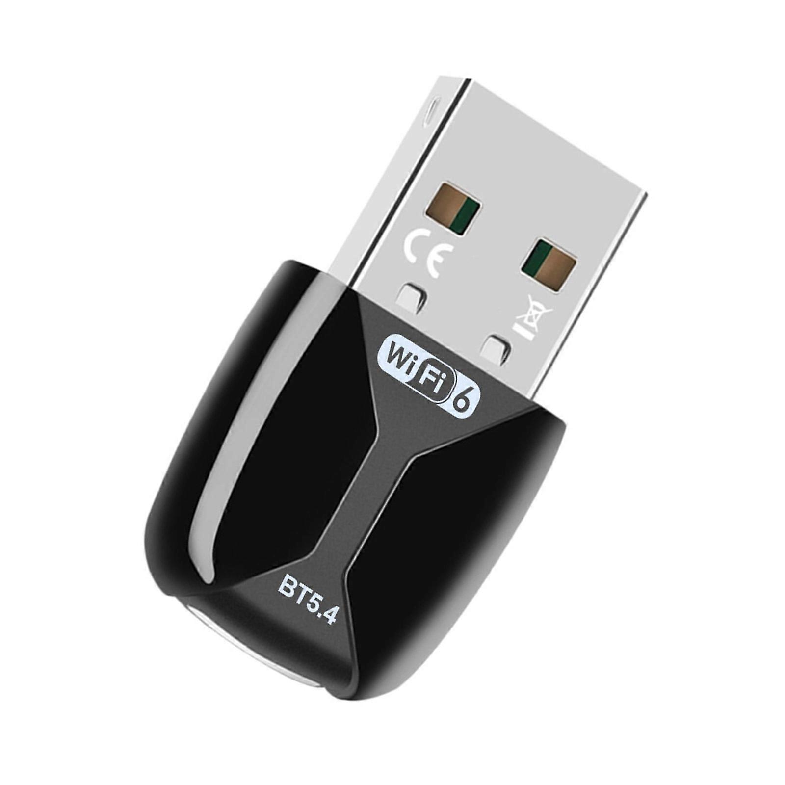 AX900 2.4G 5G Double Band USB Adapter Featuring WiFi 6 and Bluetooth-compatible 5.4 Receiver for Wireless Networking Multicolor