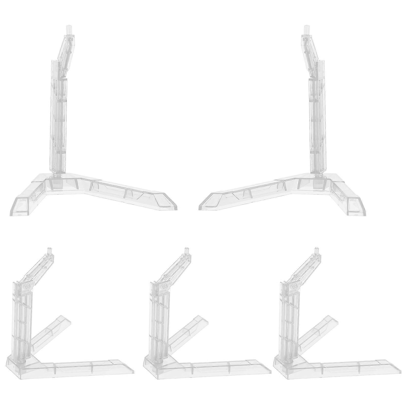 Transparent Action Figure Display Stand for Toy Collection 10Pcs Plastic Base