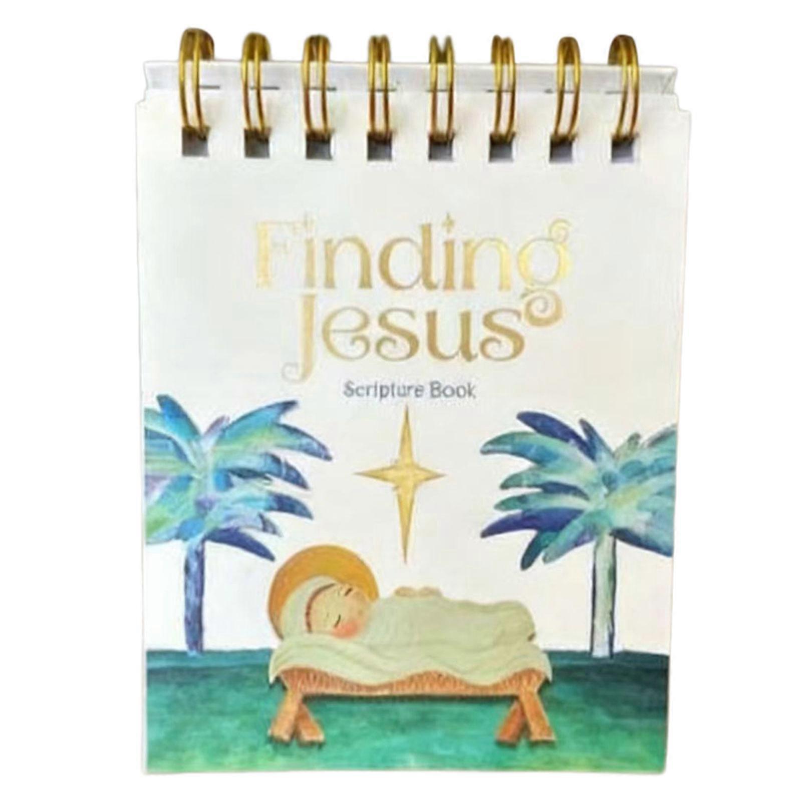 Finding Jesus 12-Month Countdown Calendar - A Unique Christmas Keepsake, Ideal for Birthday or New Year Gift, Spirals Design