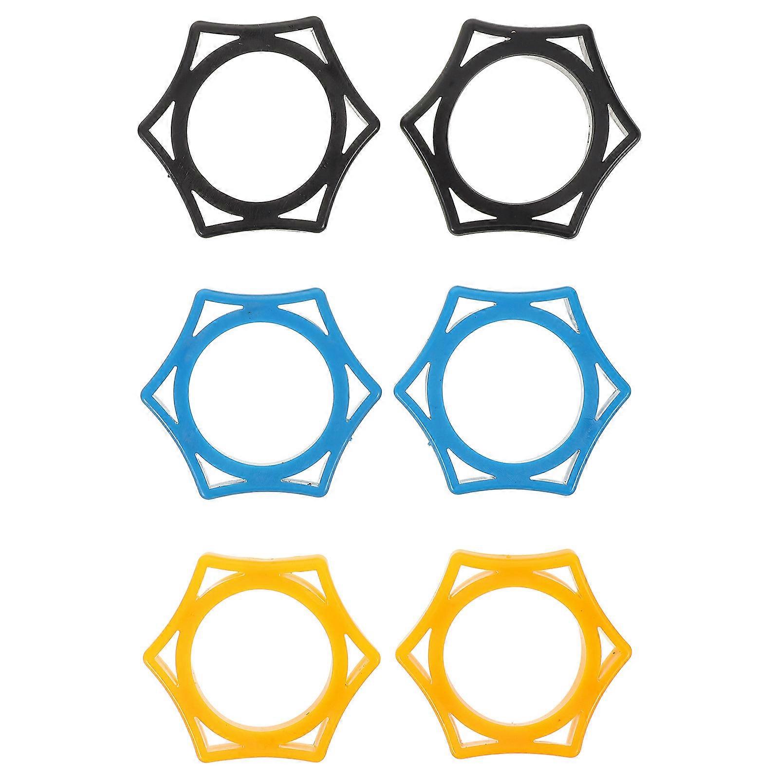 Mic Shock Mount Rubber Anti-Roll Ring for Handheld Microphone 6Pcs