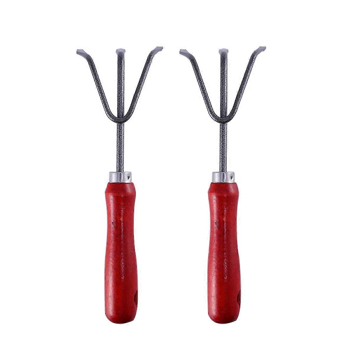 2 Mini Hand Cultivators for Weeding and Aerating Soil