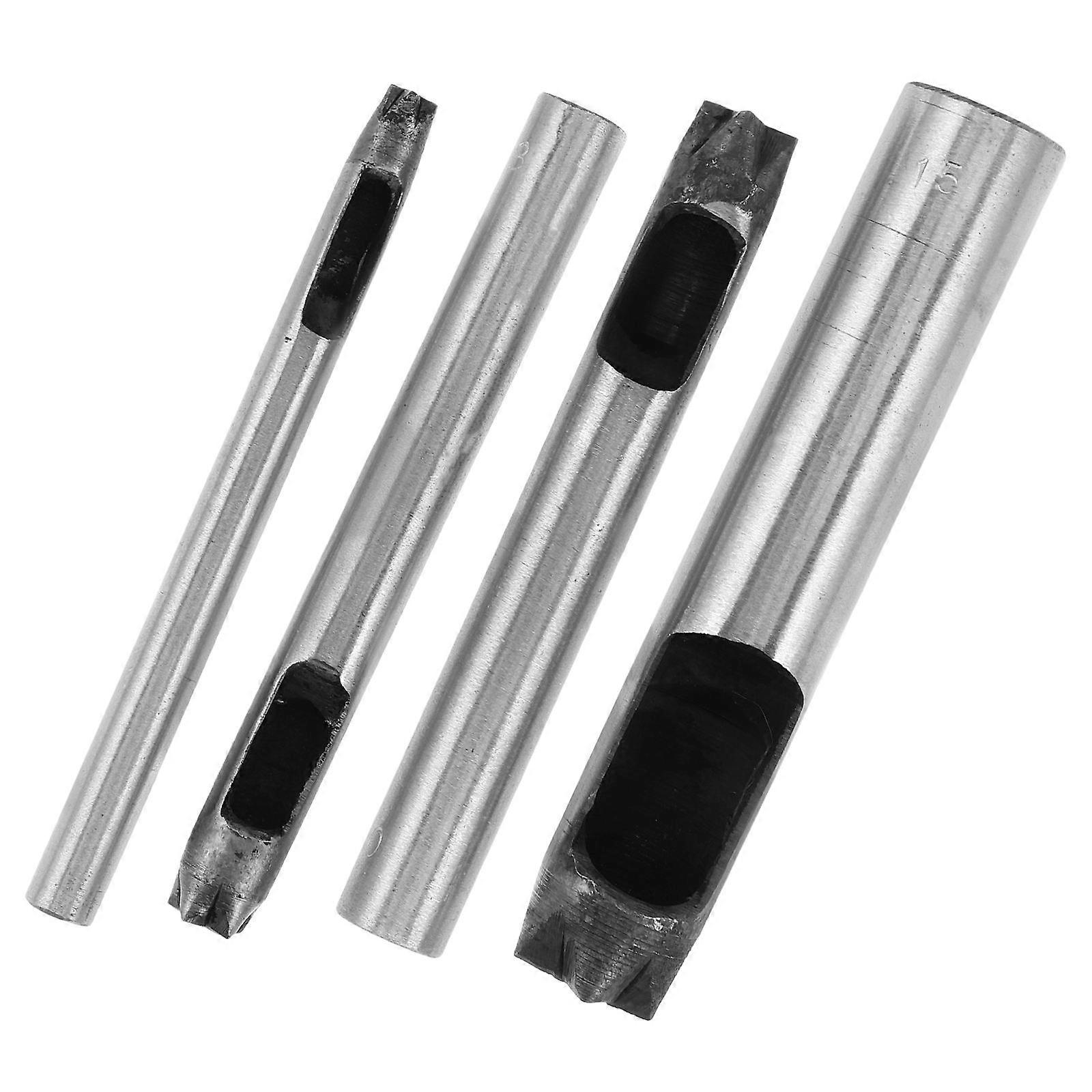 Hole Punch Tool Set for Crafting Projects with Five- Shape Steel Material and Hole Punching Function 4Pcs