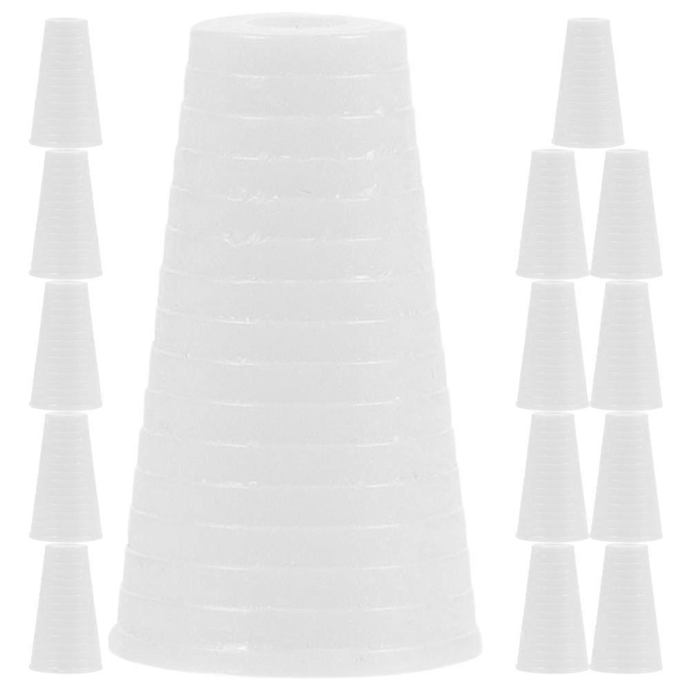 15pcs White Plastic Cord Tassels for Window Blinds Stylish Knobs Elevate Home Decor with Elegant