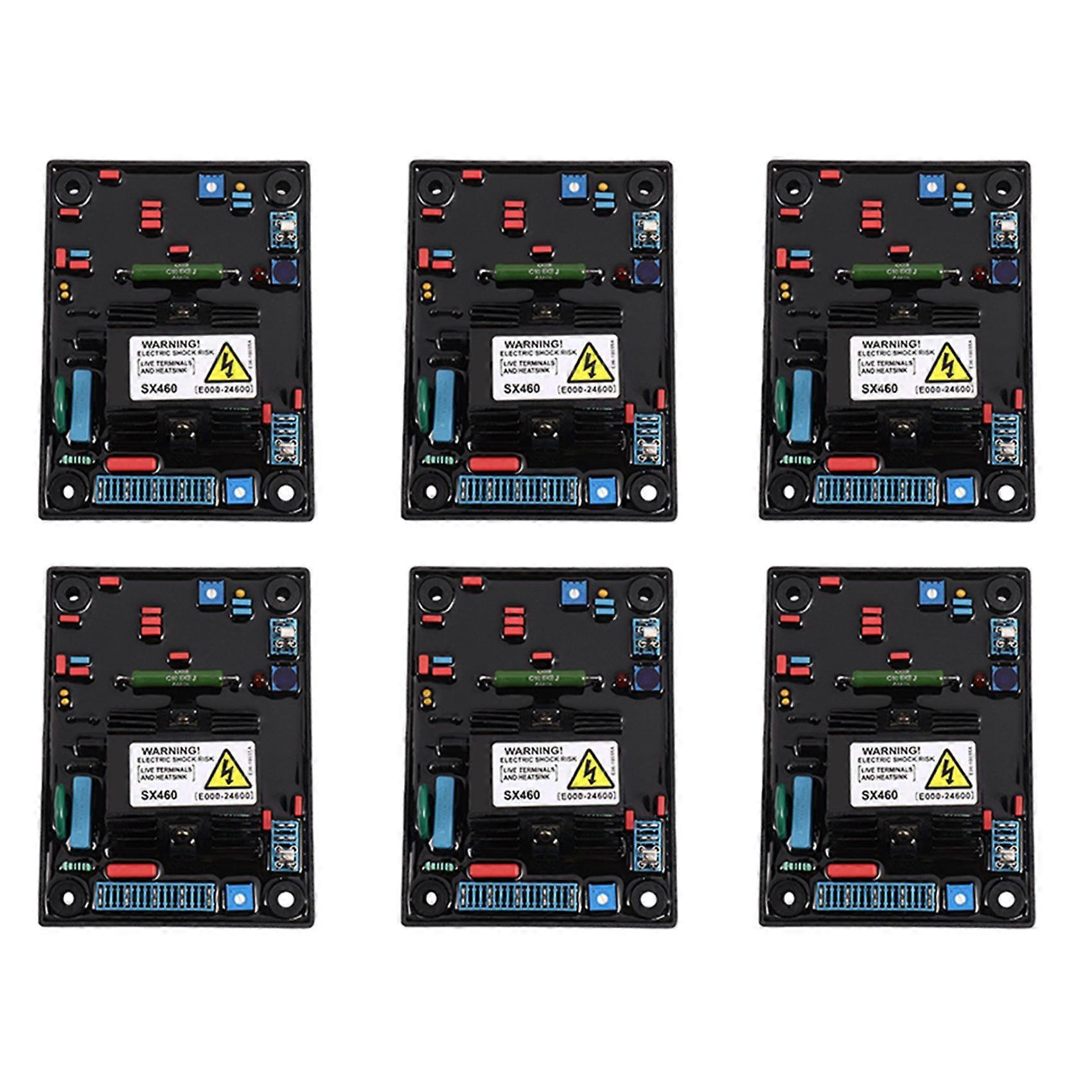 6X AVR SX460-A SX 460-A 460 with Red Capacitor Soft Glue Better Quality Automatic Voltage Regulator for Generator