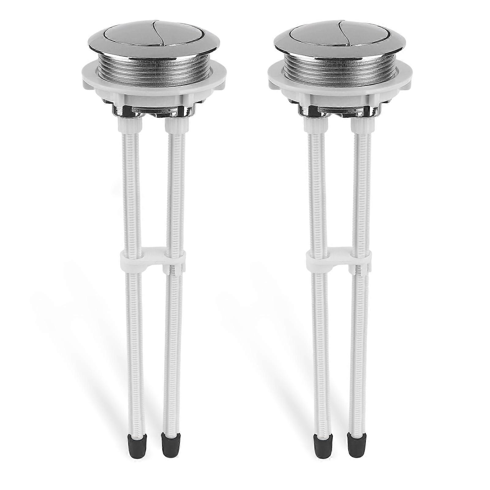 2PCS 48mm Dual Flush Toilet Button Replacement with Adjustable Flush Control and Easy Installation