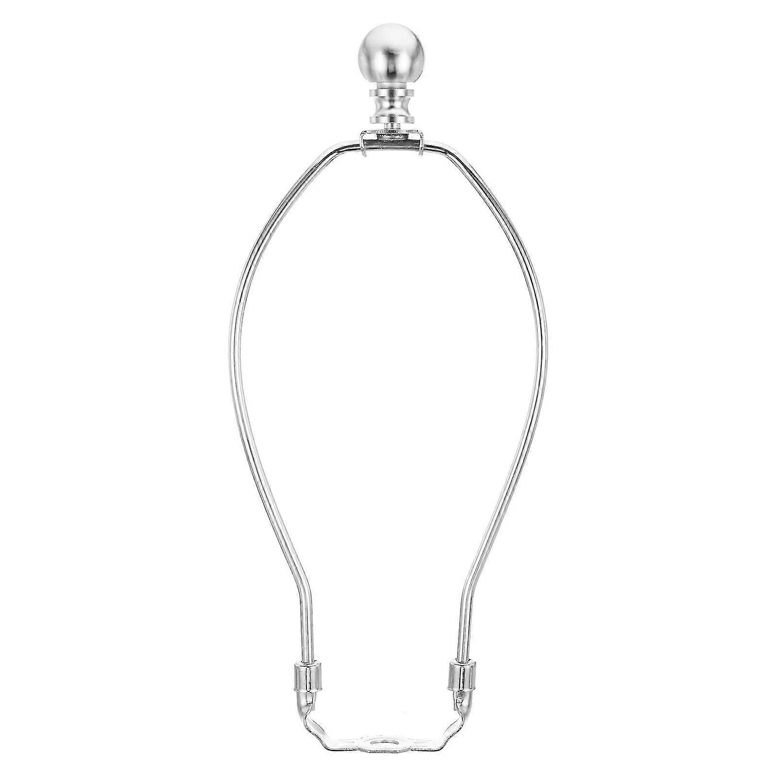 9 Inch Lamp Harp Kit with Finial, Durable Chrome Lamp Shade Holder, Easy Installation