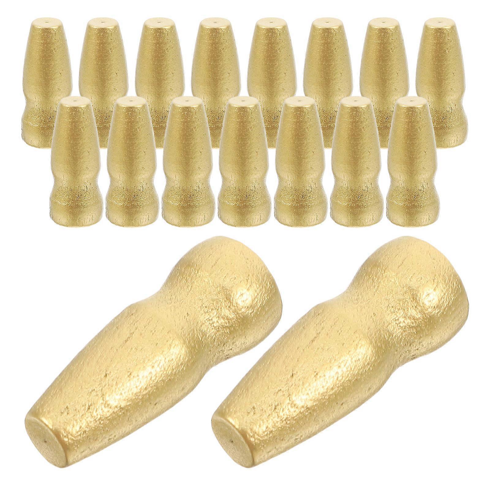 Wooden Hand Guide Flag Accessory Flagpole Finial for Durable Use 50Pcs