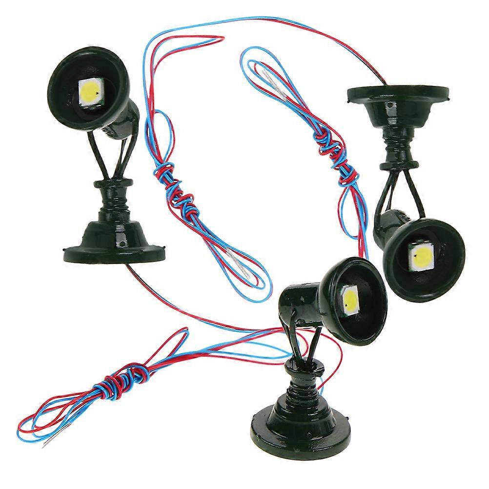 Mini Street Light Models Train Lamp for Model Railway 3Pcs Green Set