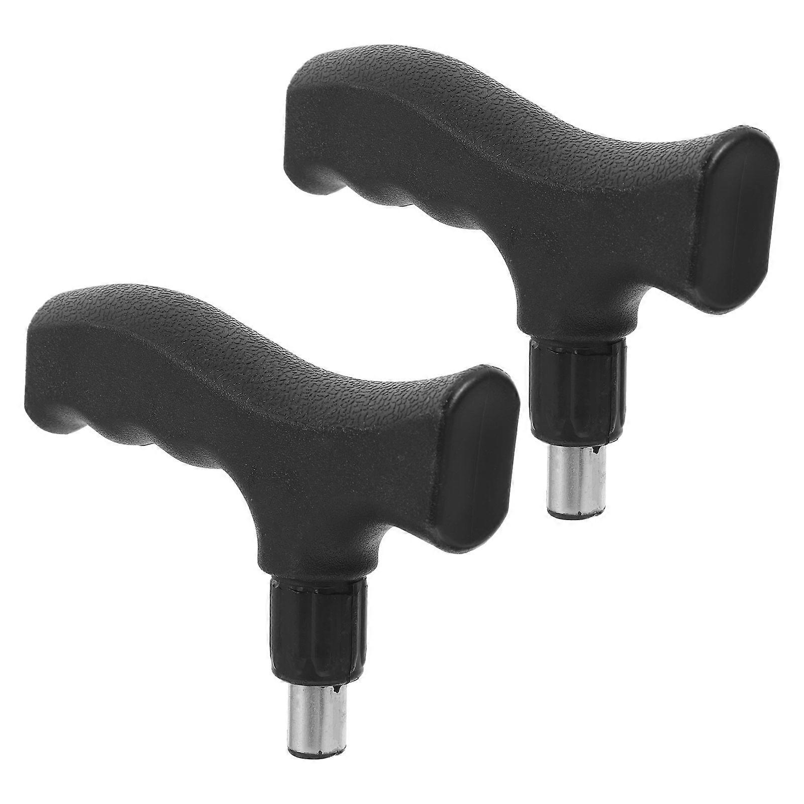 Black Replacement Cane Handles 2Pcs for Ergonomic Walking Grip