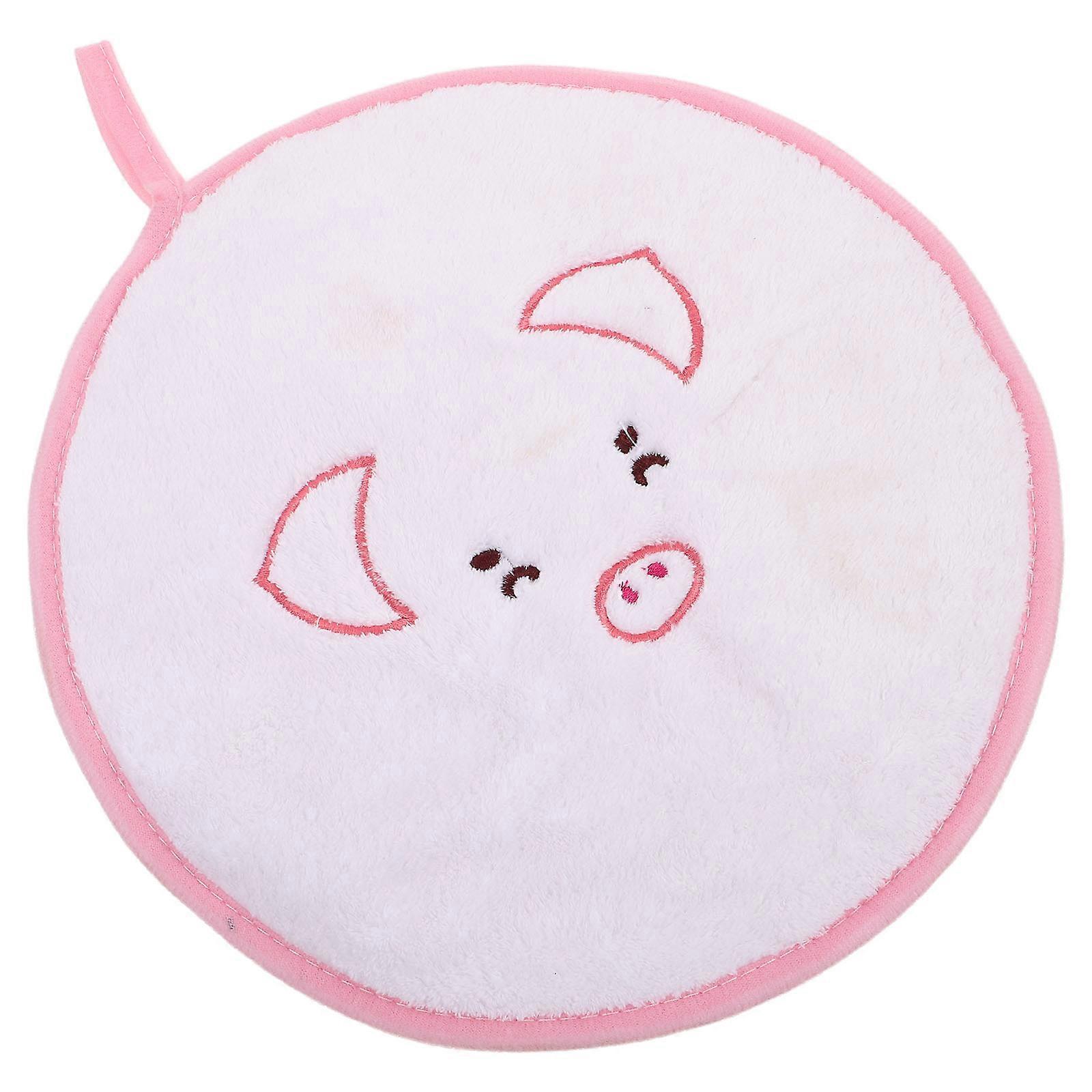 White Wash Face Cloth Pig Hand Towels for Drying Hands with Loop