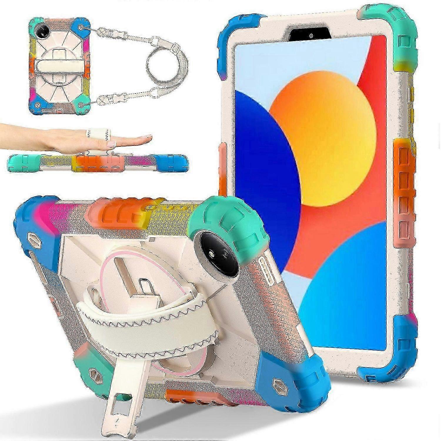 Tablet Case for Kids with Shock-Absorbent Silicone Hybrid