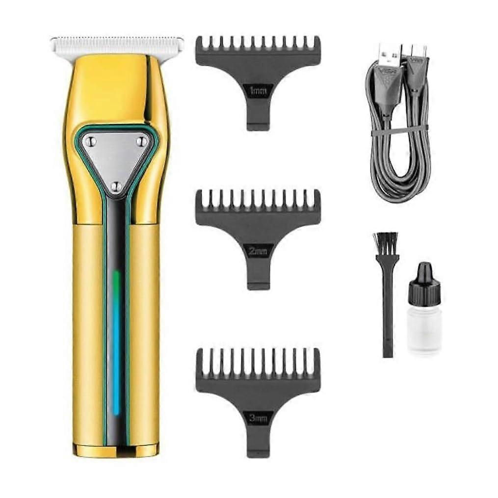Hair Clippers for Men Professional, Cordless T9 Zero Gap Trimmer with Precision Blade Gold