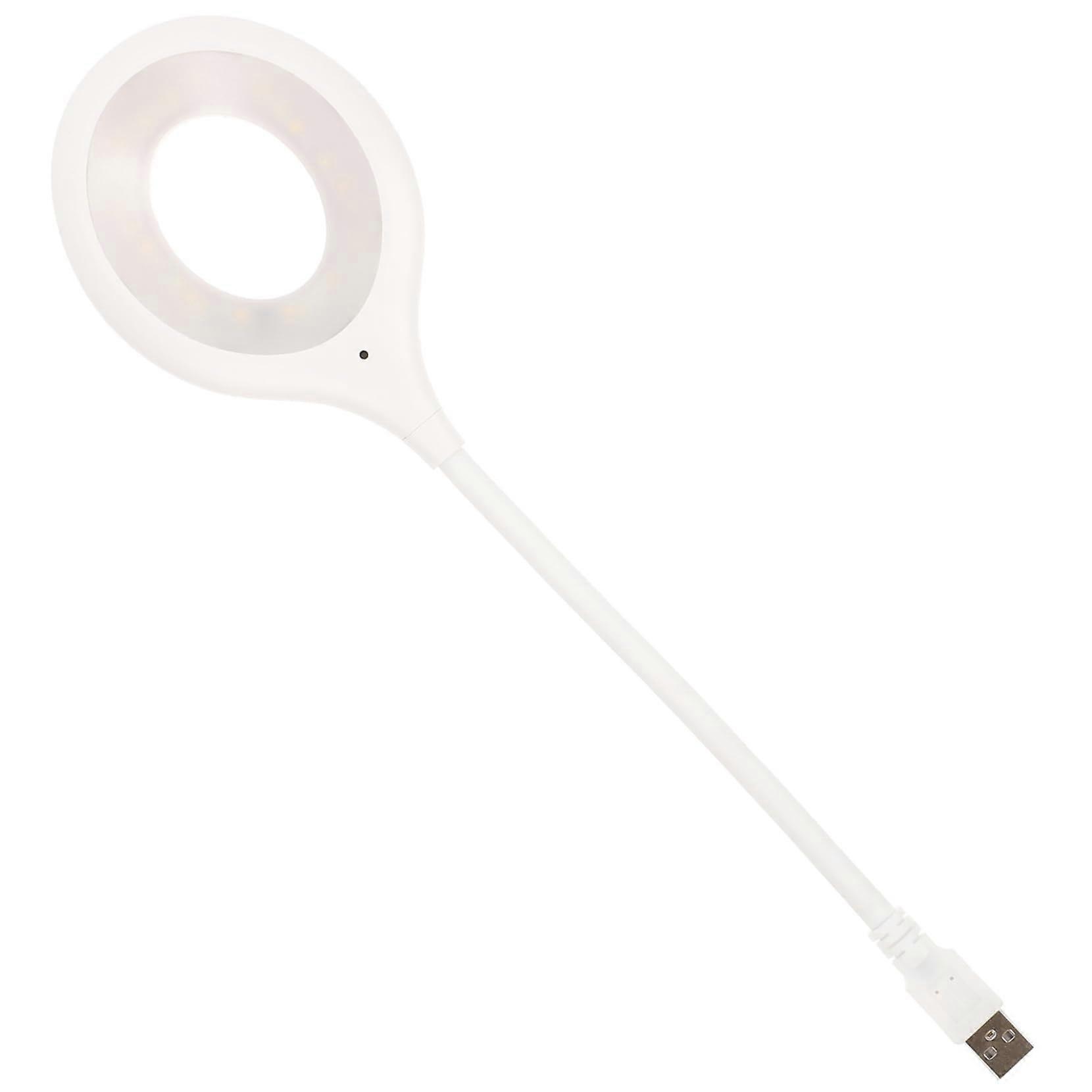 USB Reading Lamp with Voice Control, Flexible Gooseneck, Dimmable LED Bedside Light