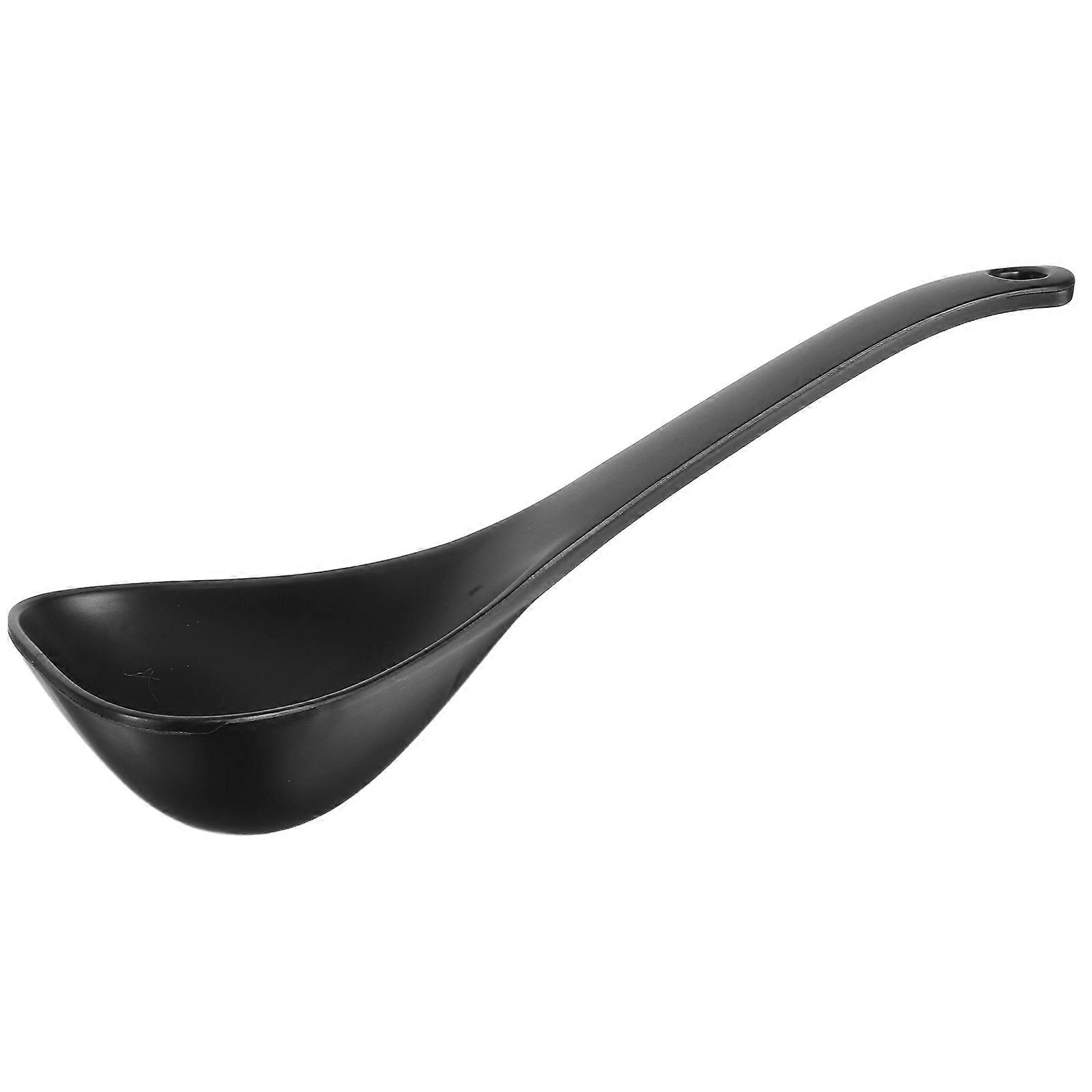 Black Non-Stick Rice Serving Spoon with Deep Head for Cooking Kitchen Use