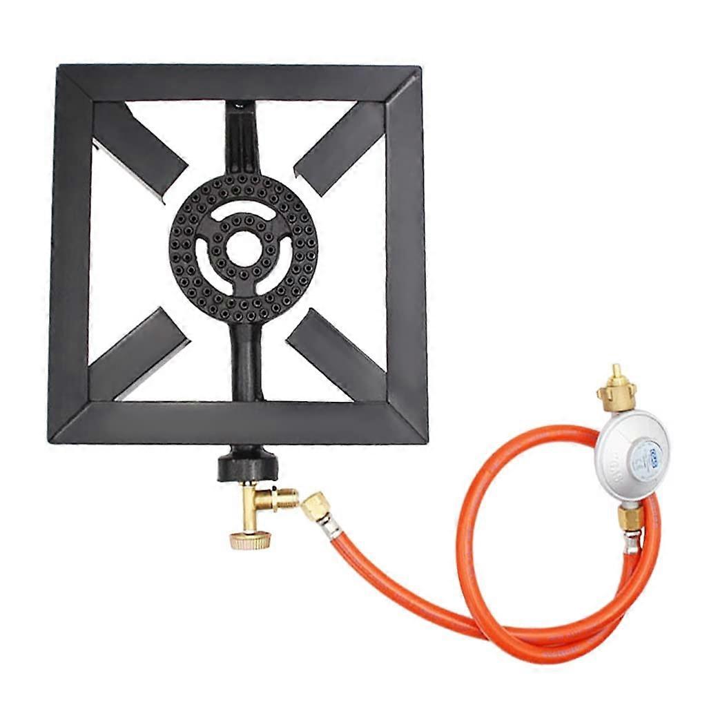 LPG Gas Burner Stove with Cast Iron Frame and Precise Flame Control for Outdoor Camping Cooking