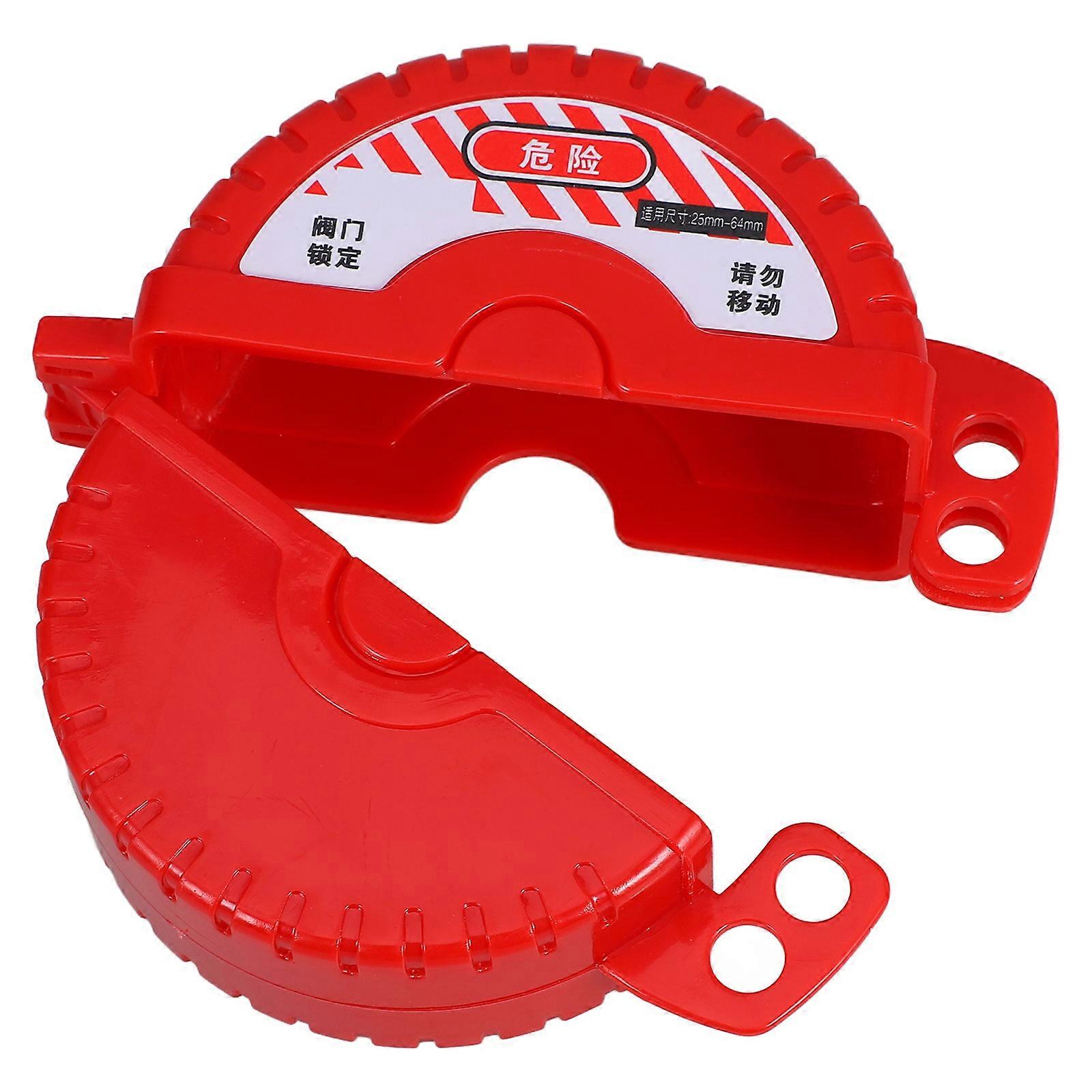 Gate Valve Lockout for Valve Plastic Durable Red Included