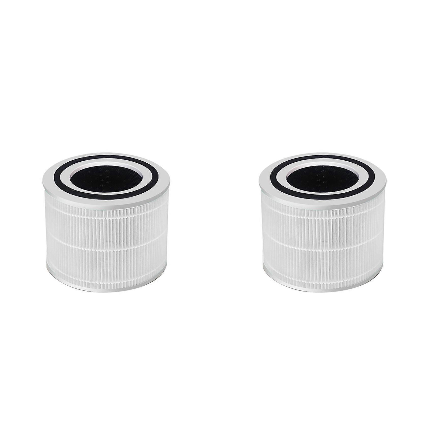 2X Hepa Filter for Levoit Core 300-RF HEPA Levoit Activated Carbon Filter Core 300 Levoit Air Purifier Filter,White