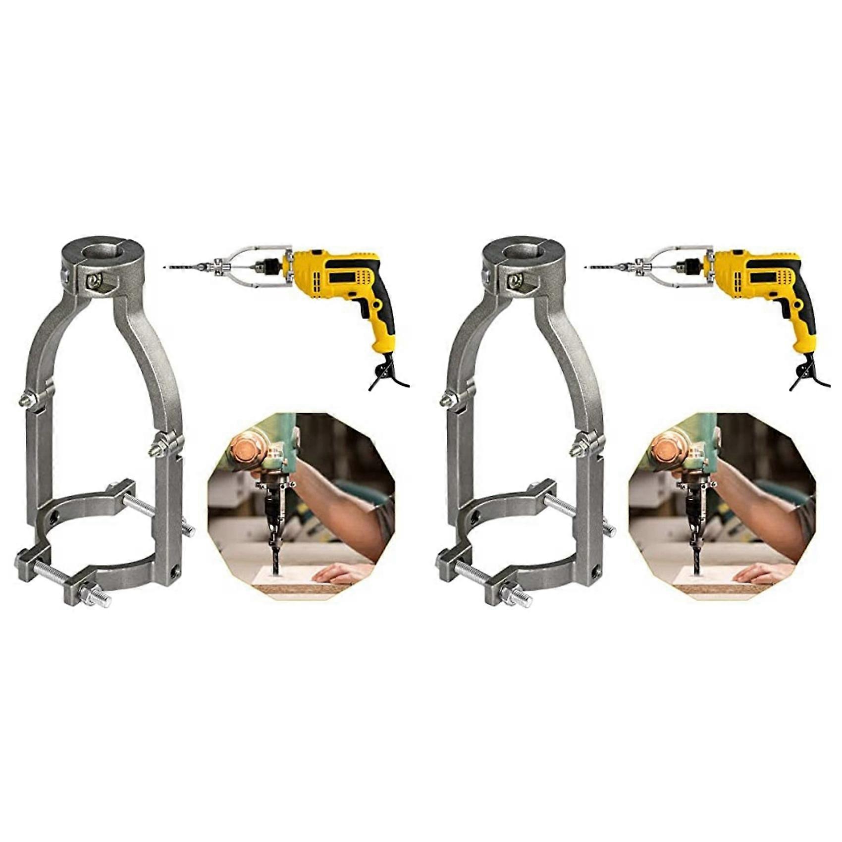 2X Square Hole Drill Bit Adapter for Installation and Disassembly -Mortising Attachment for Drill Press