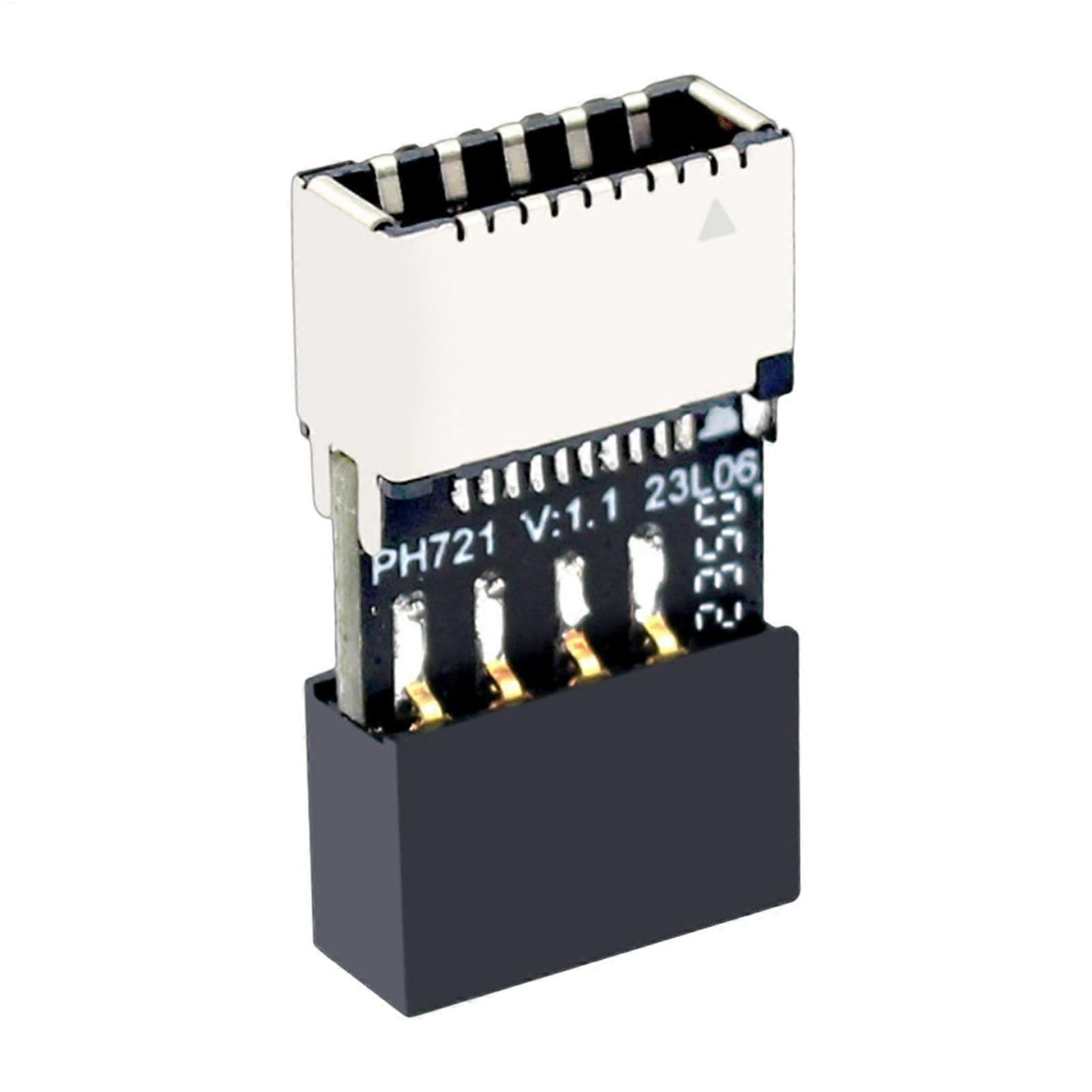 USB C Motherboard Adapter 9Pin USB 2.0 to TypeE Converter Speed Data Transfer for PC Upgrade