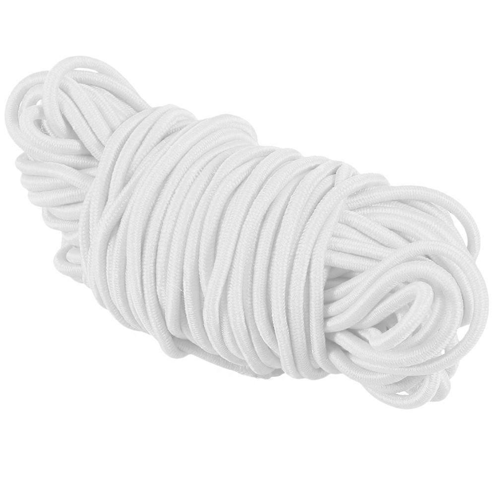 Elastic Band Round String White for DIY Use 3Pcs Stretch Cord Accessories