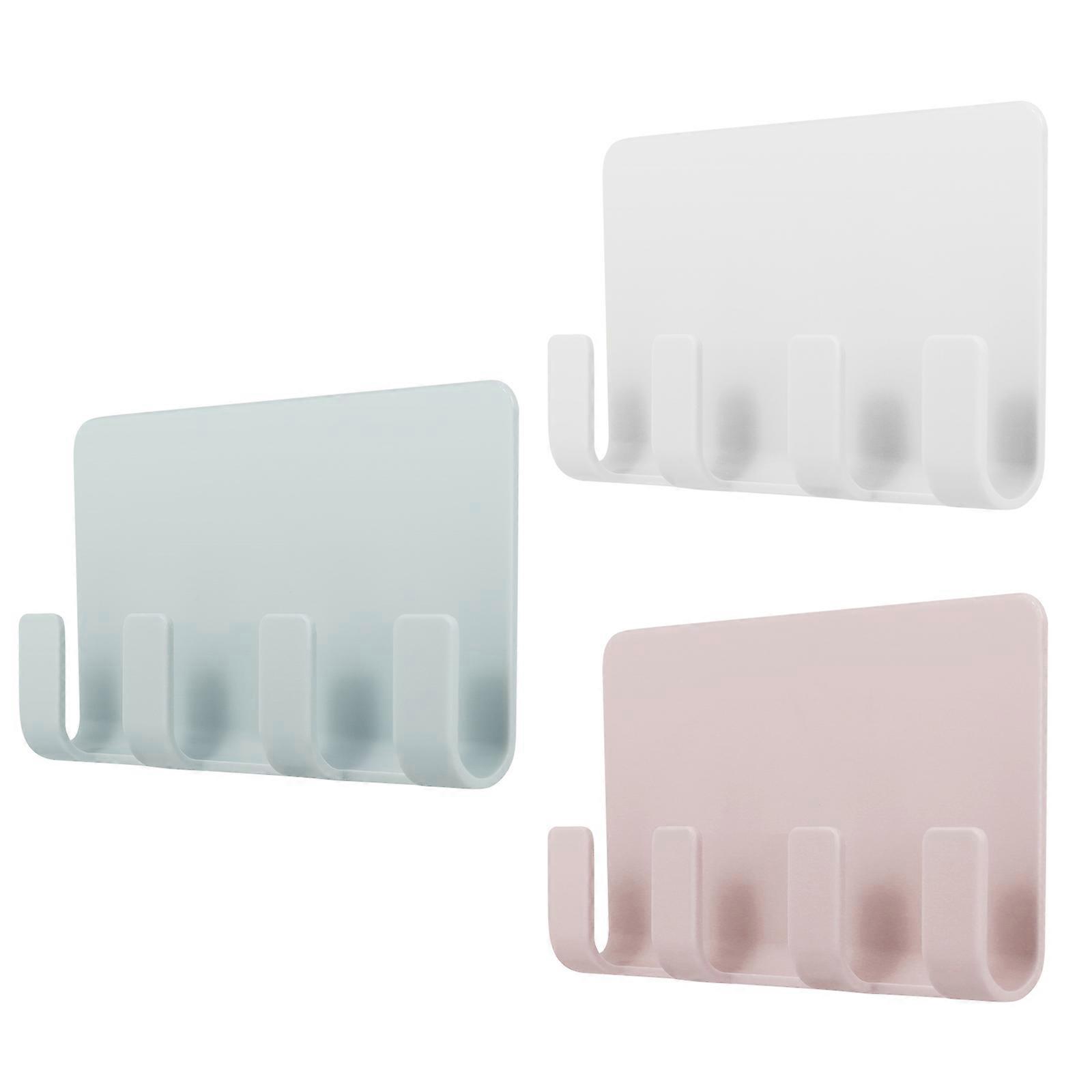 Ukcoco Self-Adhesive Wall Storage Rack for Mobile Phone Charging 3Pcs