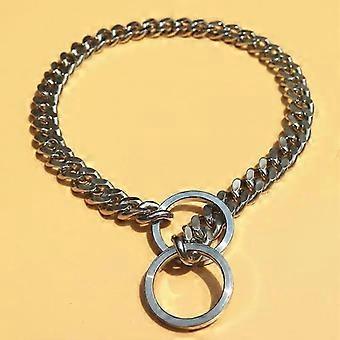 2025 Dww-Collier Chien Collier tangleur Chien en Acier Collier de Dressage för Chien Rglable Solide för Animaux de Compagnies (3,0 mm*45 cm)