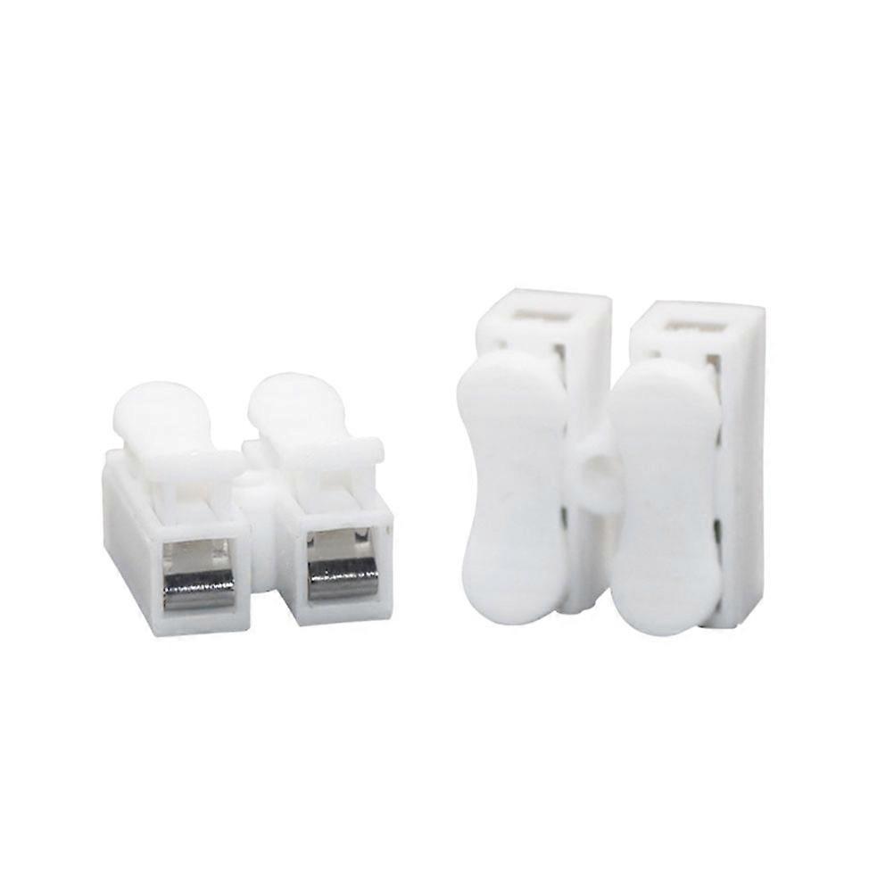 Spring Press Connector Tapping for Testing 26Pcs White