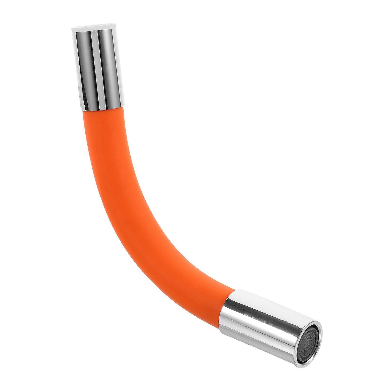 Anti Splash Tap Aerator Attachment Hose Extender for Cleaning Large Objects Orange Color Splashproof Function 1Set