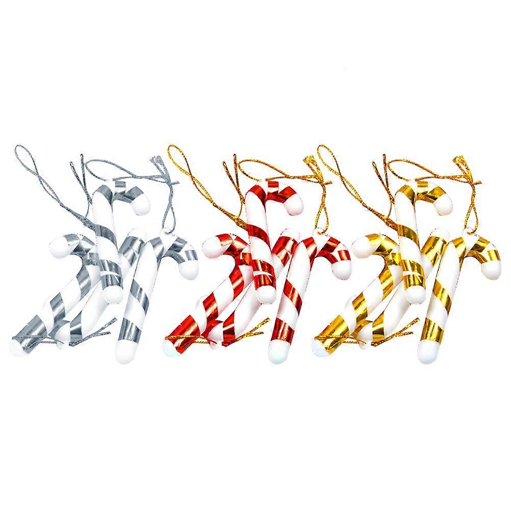 Candy Cane Ornaments Christmas Decorations for Tree Hanging 24Pcs