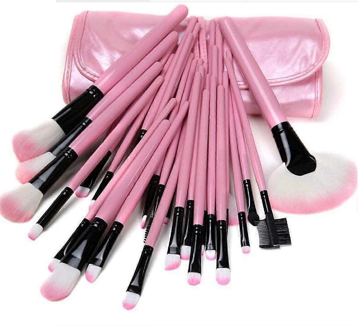 Makeup Brush Set 24Piece Soft Bristle Professional Brushes with Case for Travel and Precision