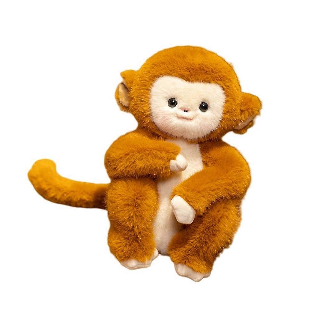 Creative PP Cotton Simulation Monkey Toys Fluffy Interactive Stuffed Monkey Comfortable Collection Animal monkey Gifts