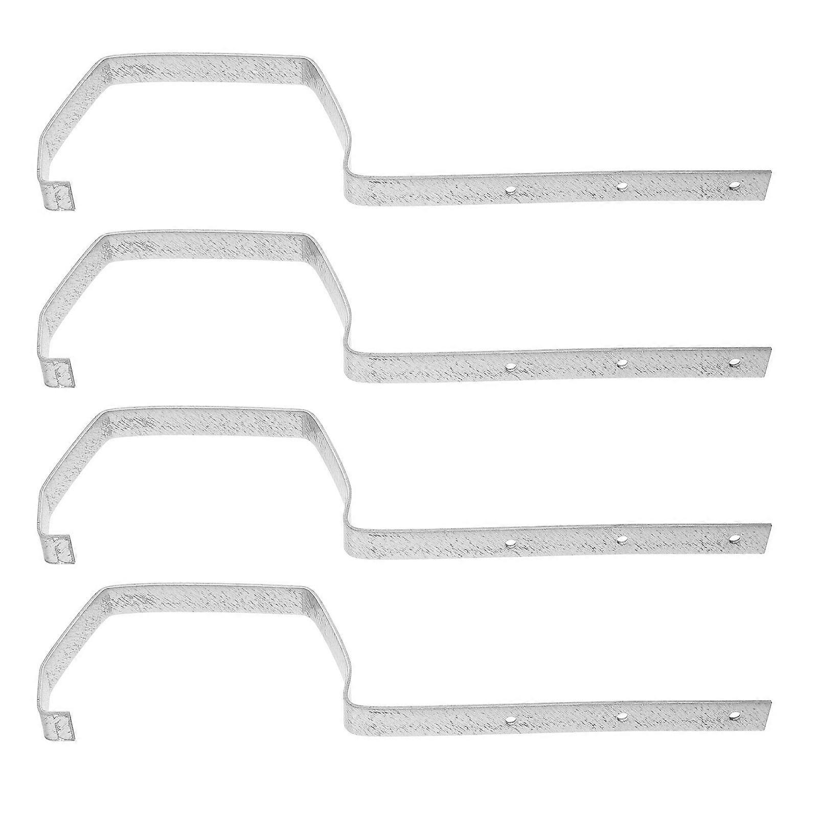 4pcs Metal Gutter Bracket: Support Bracket Roof Gutter Hanger Easy To Install Drainage Efficiency For Various Systems Mounting