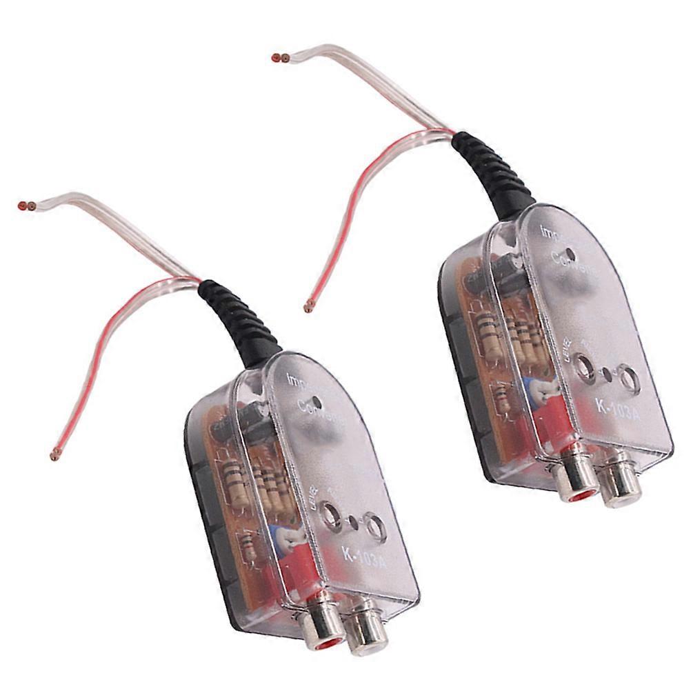 Car Audio Converter High to Low Converter 12Pcs Practical Adapter